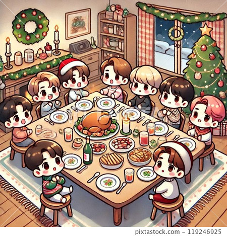 Christmas dinner Christmas dinner 119246925