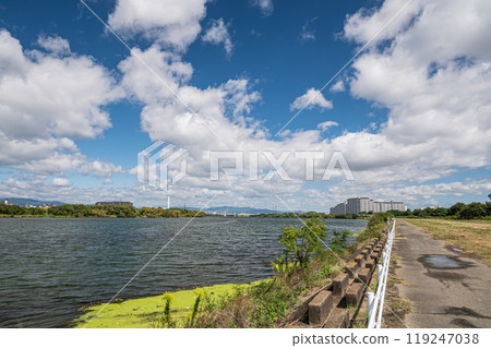 Yodo River Scenery Osaka City 119247038