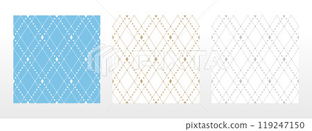 Set of abstract geometric patterns. Seamless vector backgrounds. Colored ornaments Graphic modern patterns Simple lattice graphic design Set of abstract geometric patterns. Seamless vector backgrounds. Colored ornaments Graphic modern patterns Simple lattice graphic design 119247150