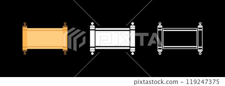 Torah scroll icon. 119247375