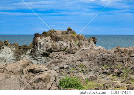 Yamagata Prefecture, Fukiura Kaizenji Temple, Sixteen Rakan Rocks Yamagata Prefecture, Fukiura Kaizenji Temple, Sixteen Rakan Rocks 119247434