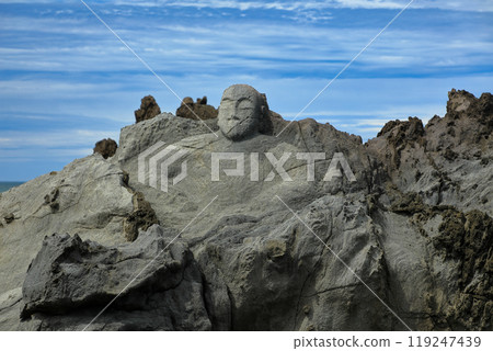 Yamagata Prefecture, Fukiura Kaizenji Temple, Sixteen Rakan Rocks Yamagata Prefecture, Fukiura Kaizenji Temple, Sixteen Rakan Rocks 119247439