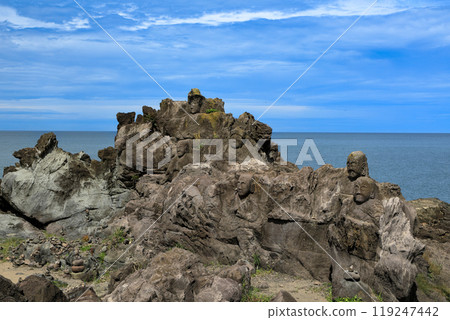 山形縣 吹浦啟善寺 16羅漢岩 119247442