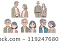 Senior couple smiling 119247680