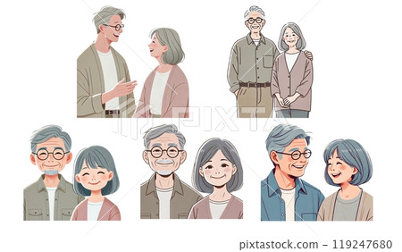 Senior couple smiling 119247680