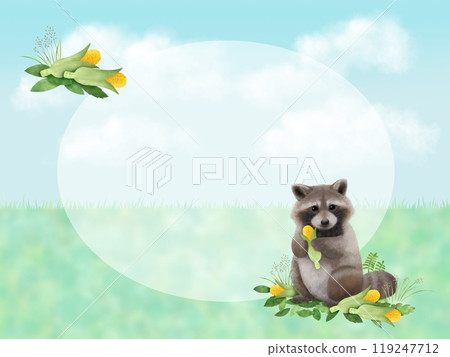 浣熊背景 B-4 浣熊背景 B-4 119247712