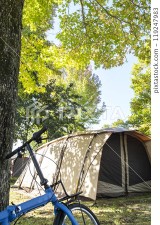 Camping and cycling image (Hiruzen Plateau) Camping and cycling image (Hiruzen Plateau) 119247983