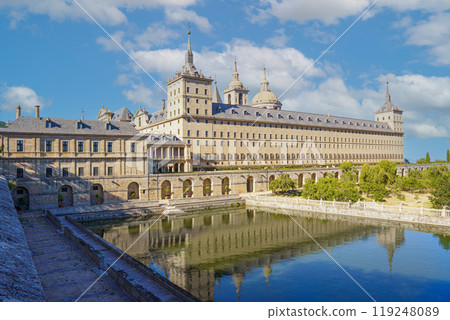 South facade of the Royal Monastery of San Lorenzo del Escorial South facade of the Royal Monastery of San Lorenzo del Escorial 119248089