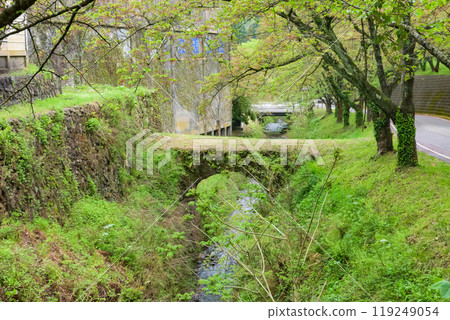 World Heritage Site "Sado Island Gold Mine" Ainoyamashita Bridge Important Cultural Property "Cultural Landscape of the Mines and Mining Towns of Sado Aikawa" 119249054