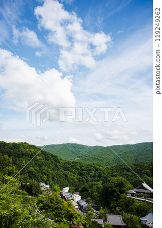 <奈良>長谷寺的山和天空 119249262