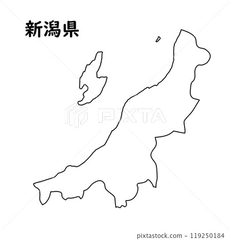 Blank map Niigata prefecture Blank map Niigata prefecture 119250184