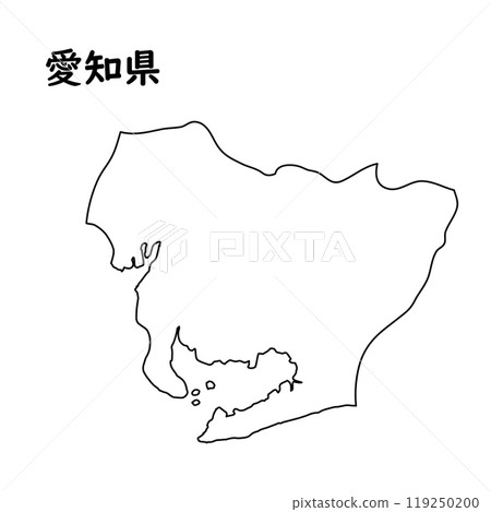 Blank map Aichi Prefecture Blank map Aichi Prefecture 119250200