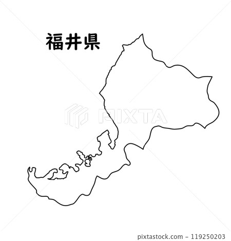 空白地圖福井縣 119250203