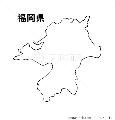 空白地圖福岡縣 空白地圖福岡縣 119250219