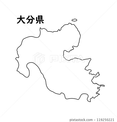 空白地圖 大分縣 空白地圖 大分縣 119250221