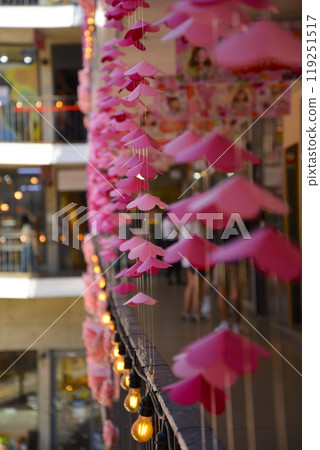 Cute decorations at the shopping center 119251517