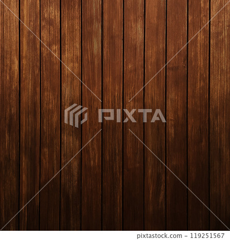 A square background image of a wooden wall with dark brown vertical grain planks with delicate wood grain A square background image of a wooden wall with dark brown vertical grain planks with delicate wood grain 119251567