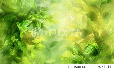 Green leaf abstraction. Generative AI 119251911