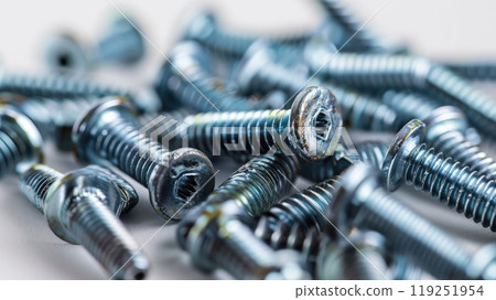 Industrial screws. Generative AI 119251954