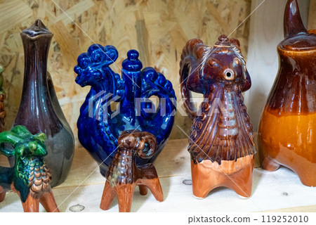 Ukrainian dishes. Clay ceramics. Old decor. 119252010