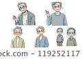 A gentle-looking old man 119252117