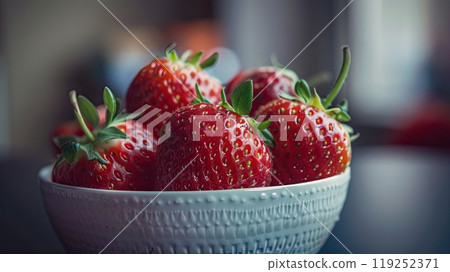 Strawberries benefits. Generative AI 119252371