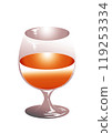 Illustration of a glass of brandy 119253334