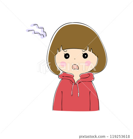 Complaining young woman, facial expression variations, skin color, pen drawing style Complaining young woman, facial expression variations, skin color, pen drawing style 119253618