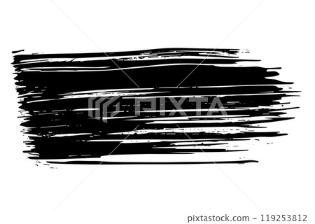 Abstract vector watercolor paint. Isolated grunge element for paper design. Ink paint brush stains or spots on white background 119253812