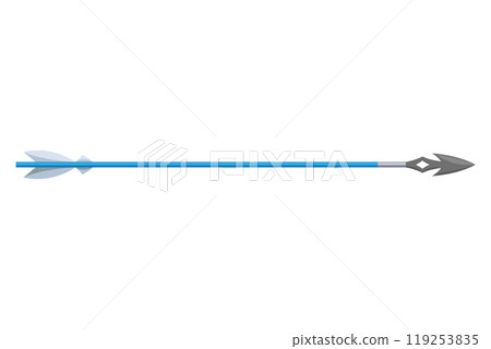 Medieval arrow. Fighting decorative cartoon arrows Design element for poster, label or sign on menu. Color vintage symbols Medieval arrow. Fighting decorative cartoon arrows Design element for poster, label or sign on menu. Color vintage symbols 119253835