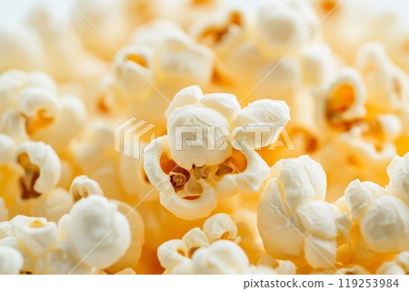 Popcorn close up. Generative AI. Popcorn close up. Generative AI. 119253984
