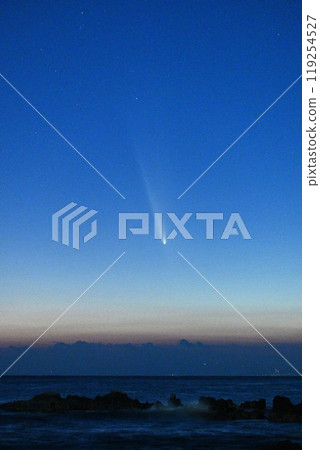 The majestic Shikinzan Atlas Comet just after sunset The majestic Shikinzan Atlas Comet just after sunset 119254527