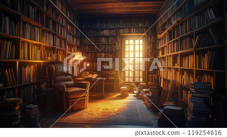 房間書架插畫書房沙發平靜燈光燈光背景素材 房間書架插畫書房沙發平靜燈光燈光背景素材 119254816