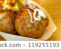 Octopus balls with mayonnaise 119255193