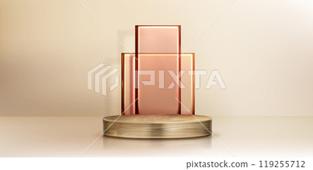 Wood cylinder board for product display Wood cylinder board for product display 119255712