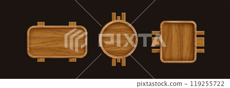 Sign board with brown wood texture. Sign board with brown wood texture. 119255722
