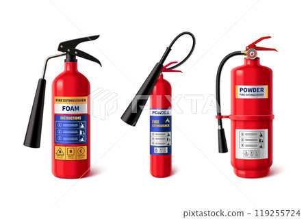 3d realistic fire extinguisher isolated vector 3d realistic fire extinguisher isolated vector 119255724