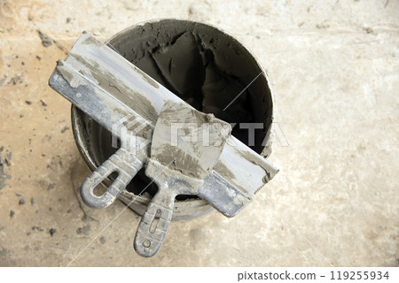 Two construction spatulas 119255934