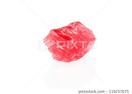 macro mineral stone spinel on a white background 119257075
