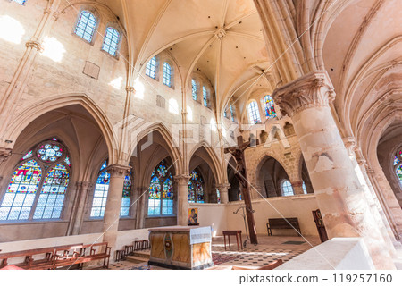 Collegiate saint martin church, Champeaux, France, interiors Collegiate saint martin church, Champeaux, France, interiors 119257160