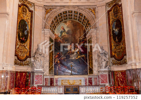 interiors of Saint Roch church, Paris, France interiors of Saint Roch church, Paris, France 119257352