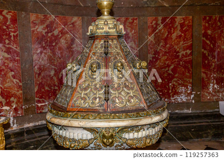 interiors of Saint Roch church, Paris, France 119257363