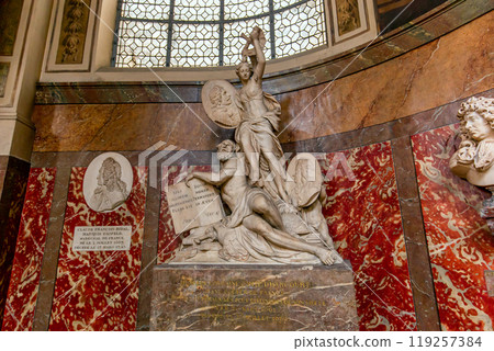 interiors of Saint Roch church, Paris, France 119257384
