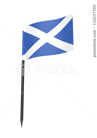 Scottish flag toothpick 119257505