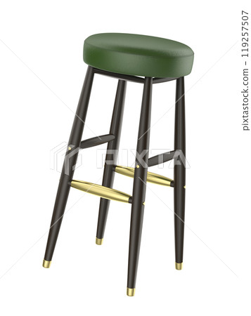 Wooden bar stool 119257507