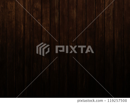 板牆的背景影像，內襯深黑棕色垂直紋理板，木紋細膩 119257508