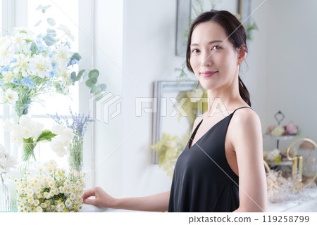 A woman with a beautiful smile (beauty and skin care) A woman with a beautiful smile (beauty and skin care) 119258799