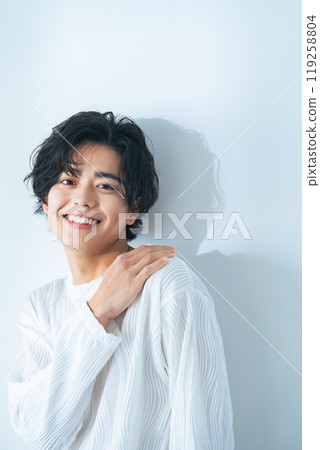 男性肖像美容男士化妝品 119258804