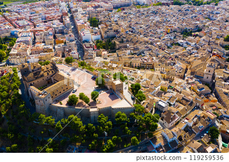 View of Caravaca de la Cruz cityscape 119259536
