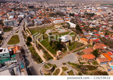 View from drone of Georgian town Telavi View from drone of Georgian town Telavi 119259610